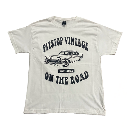 On the Road White Tee